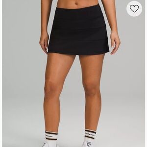 LULULEMON BLACK Pace Rival mid rise Skirt